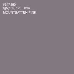 #847880 - Mountbatten Pink Color Image